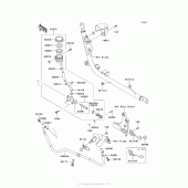 Схема вузла: Задній гальмівний циліндр Kawasaki VN1700 Vulcan 1700 Voyager