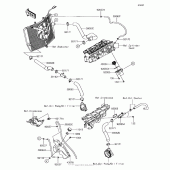 Схема вузла: Water Pipe для Kawasaki ZX636 Ninja ZX-6R ABS