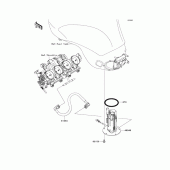 Схема вузла: Паливний насос для Kawasaki ZX600 Ninja ZX-6R