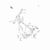 Схема узла: Рама для Kawasaki KX65