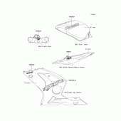 Схема вузла: Decals(silver)(zx636-b1) для Kawasaki ZX636 Ninja ZX-6R