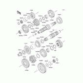 Схема вузла: Трансмісія для Kawasaki EJ650 W650