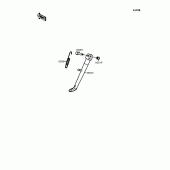 Схема узла: Подставка для Kawasaki EL250 Eliminator 250SE