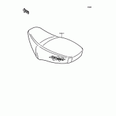 Схема узла: Сиденье для Kawasaki KMX80 KSR-II