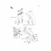 Схема вузла: Крило для Kawasaki VN1600 VN1600 Classic