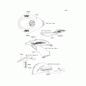 Схема вузла: Decals(green)(fef) для Kawasaki ZX636 Ninja ZX-6R ABS