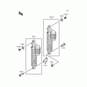 Схема вузла: Підвіска/амортизатор для Kawasaki ZR750 Zephyr