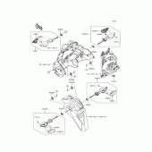 Схема узла: Сигнал поворота для Kawasaki KLE250 Versys-X 250 ABS