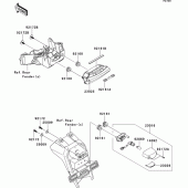 Схема вузла: Taillight(s) для Kawasaki ZX1000 Ninja ZX-10R