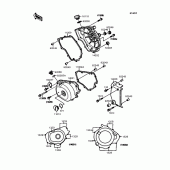 Схема узла: Крышка двигателя для Kawasaki EL250 Eliminator 250SE