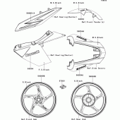 Схема узла: Decals(black)(ecf) для Kawasaki ZR1000 Z1000 ABS