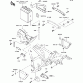Схема вузла: Батарейний відсік для Kawasaki EL250 Eliminator 250
