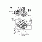 Схема узла: Картер двигателя для Kawasaki ZX1400 ZZR1400 ABS