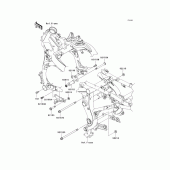 Схема вузла: Кріплення для Kawasaki KLE650 Versys 650