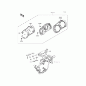 Схема вузла: Приладова панель Kawasaki ZR1200 ZRX1200 DAEG