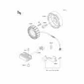Схема вузла: Генератор для Kawasaki EL250 Eliminator 252