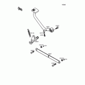 Схема вузла: Лапка гальма для Kawasaki EN400 Vulcan 400