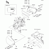 Схема вузла: Side covers/chain cover(adfa) для Kawasaki EJ800 W800