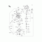 Схема узла: Карбюратор(1/2) для Kawasaki KX500