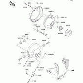 Схема вузла: Headlight(s) для Kawasaki ER500 ER-5