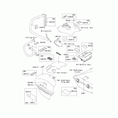 Схема вузла: Інформаційні наклейки для Kawasaki VN1700 Vulcan 1700 Voyager