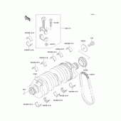 Схема узла: Коленчатый вал для Kawasaki ZX1100 Ninja ZX-11