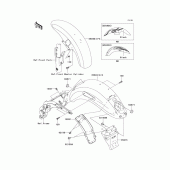 Схема вузла: Крило для Kawasaki VN1600 Vulcan 1600 Mean Streak