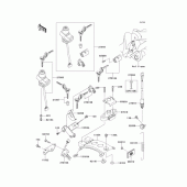 Схема вузла: Замок запалювання для Kawasaki BJ250 Estrella