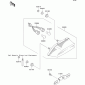 Схема вузла: Taillight(s) для Kawasaki ZR1100 ZRX1100