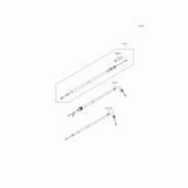 Схема вузла: Троси для Kawasaki ER250 Z250