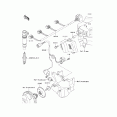 Схема вузла: Ignition system для Kawasaki ZX900 Ninja ZX-9R