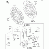 Схема вузла: Переднє гальмо для Kawasaki ZR750 Zephyr