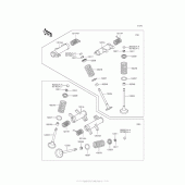 Схема вузла: Клапан для Kawasaki VN900 Vulcan 900 Custom