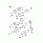 Схема вузла: Трансмісія для Kawasaki VN800 Vulcan 800