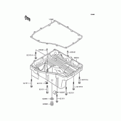 Схема узла: Oil pan для Kawasaki ZX1200 Ninja ZX-12R
