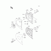 Схема вузла: Водяний насос для Kawasaki EX500 GPZ500S