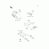 Схема вузла: Інформаційні наклейки для Kawasaki EL250 Eliminator 250