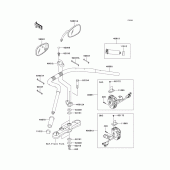 Схема узла: Руль & Пульт управления рулевой для Kawasaki VN1700 Vulcan 1700 Voyager