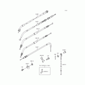 Схема узла: Тросики для Kawasaki KL650 KLR650