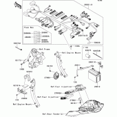 Схема вузла: Електроустаткування для Kawasaki ZR1000 Z1000