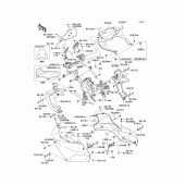 Схема вузла: Cowling(1/2) для Kawasaki KLE650 Versys 650
