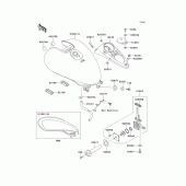 Схема вузла: Паливний бак для Kawasaki VN250 Eliminator 250V