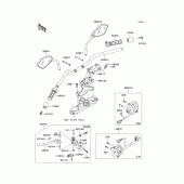 Схема вузла: Кермо & Пульт керування кермовим для Kawasaki KLE650 Versys 650 ABS