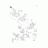 Схема вузла: Сидіння для Kawasaki ZG1200 Voyager XII