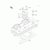 Схема узла: Клапанная крышка для Kawasaki ZX600 Ninja ZX-6R