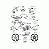 Схема вузла: Decals(Green)(CN) для Kawasaki ZX1400 Ninja ZX-14R ABS