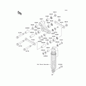 Схема вузла: Задня підвіска для Kawasaki KX100
