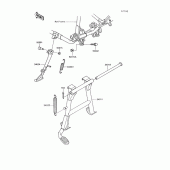 Схема вузла: Stand(s) для Kawasaki VN750 Vulcan 750
