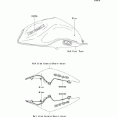 Схема вузла: Decals(blue)(l9f) для Kawasaki ZR750 Z750