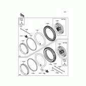 Схема вузла: Шини для Kawasaki KX450 KX450F